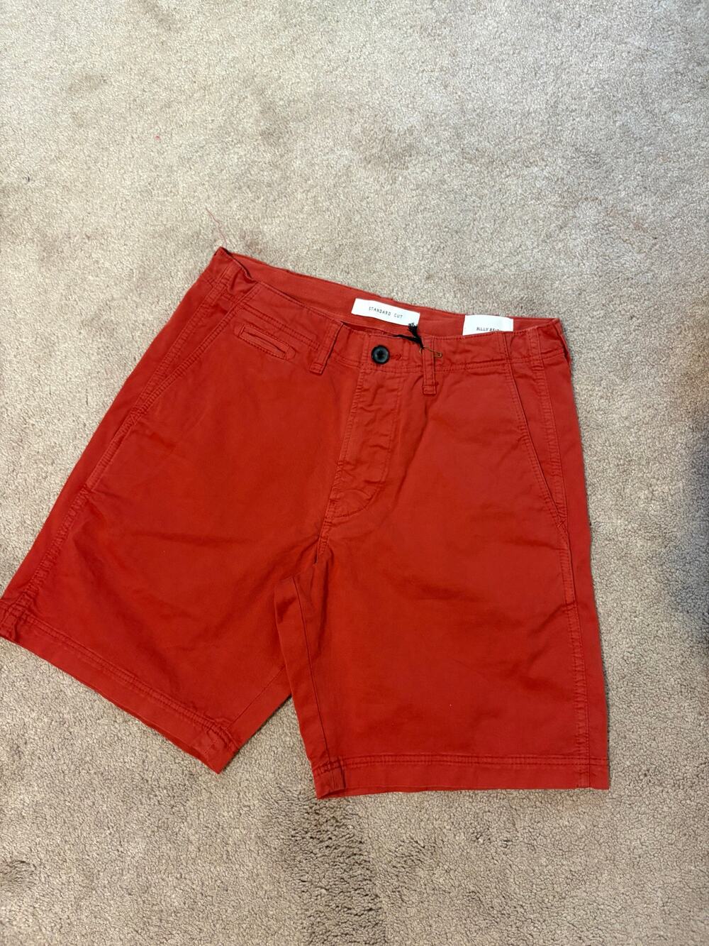 Billy Reid Men’s Chino Shorts in Russet NWT
